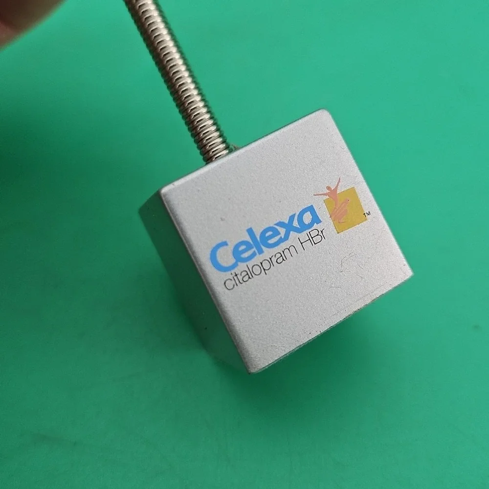 Celexa Pharmaceutical Drug‎ Rep Collectible Photo Clip Holder Cube